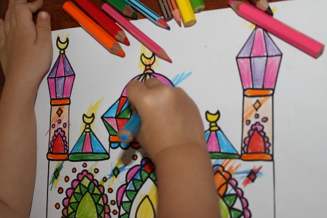 Раскраски для детей, мусульманские раскраски